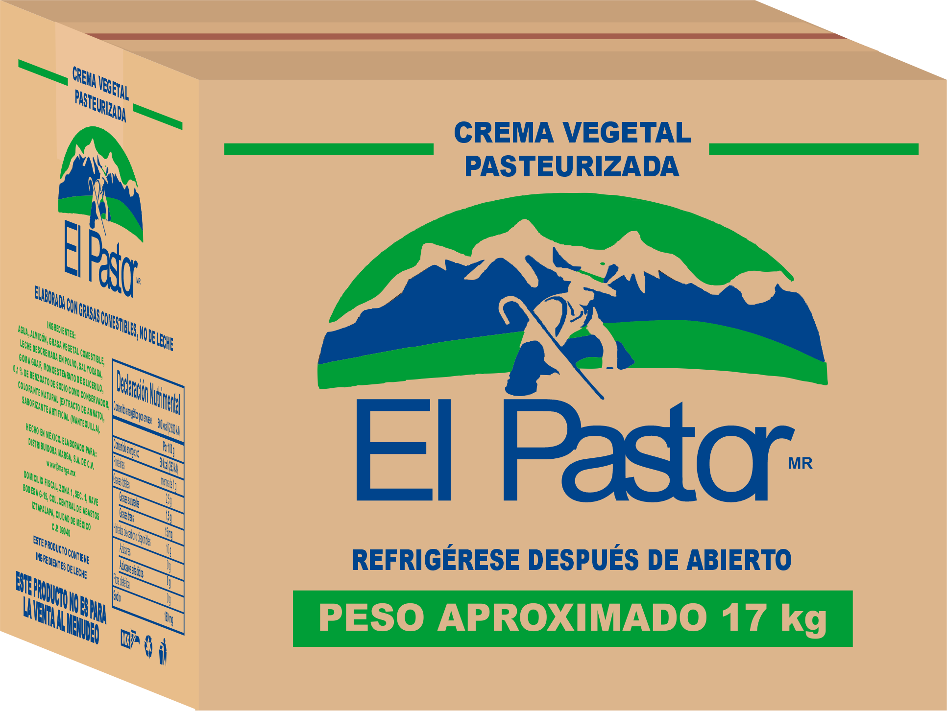 Imagen de la Crema Pastor 17 kg